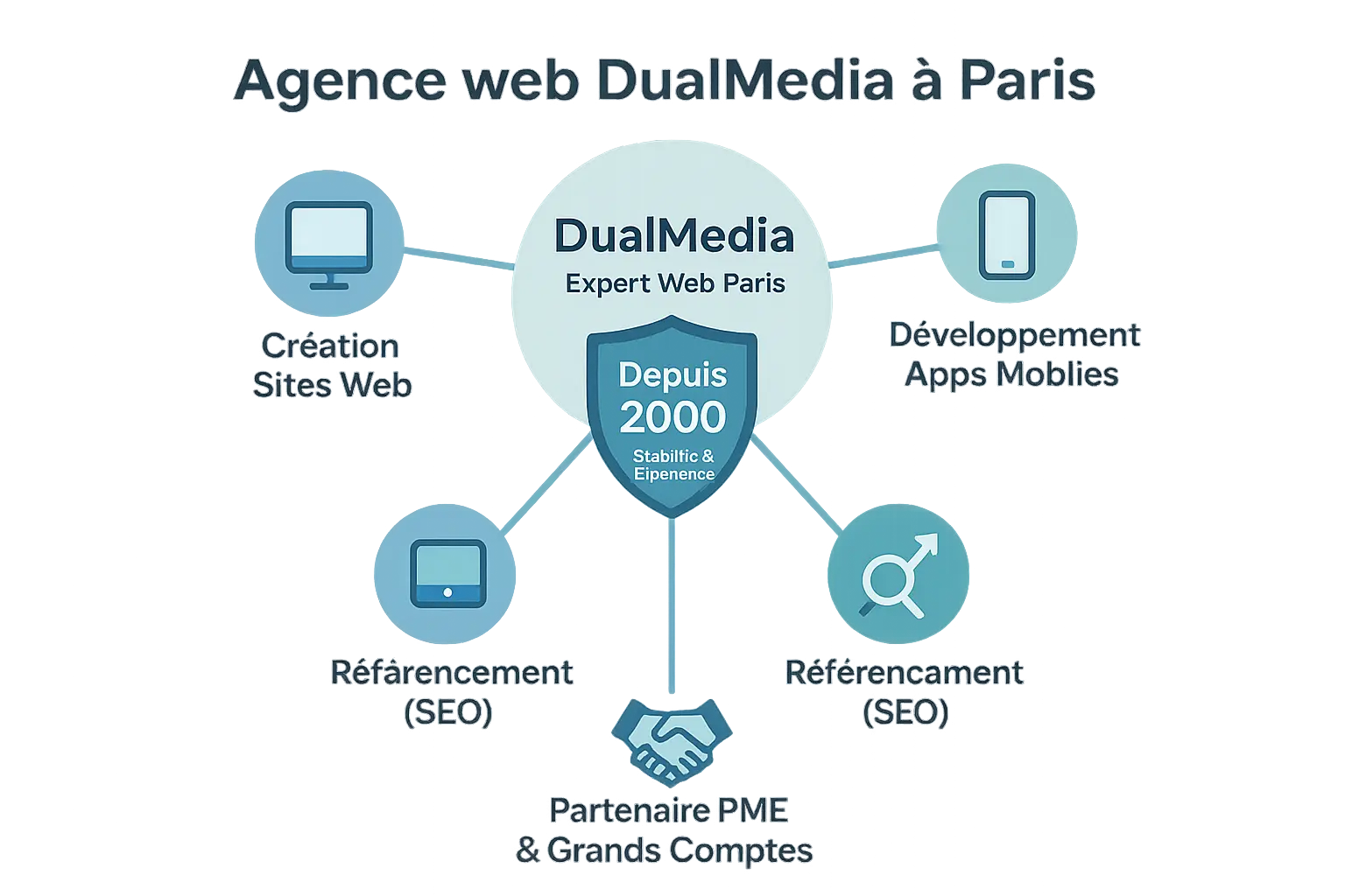 Logo de DualMedia à Paris depuis 2000